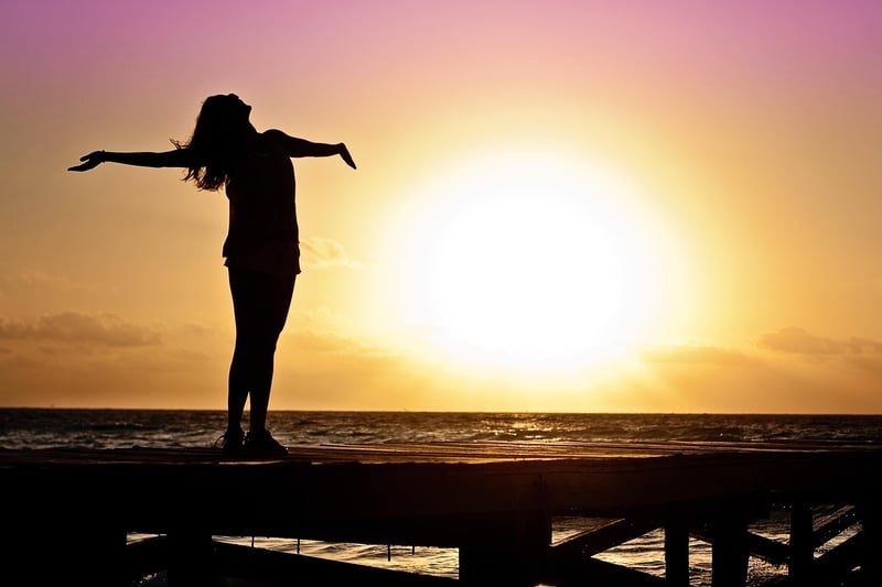 Woman Girl Freedom Happy Sun